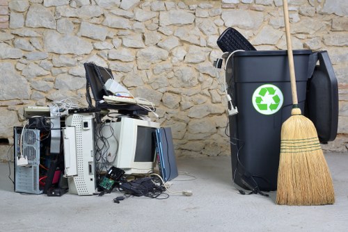 Eco-friendly waste disposal services in an office setting